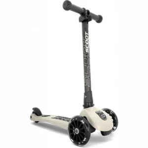 Scoot and Ride Highwaykick 3 Kinderroller 2-in-1 LED-Räder klappbar ash