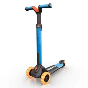 BERG NEXO Kinderroller 3-Rad klappbar LED blau