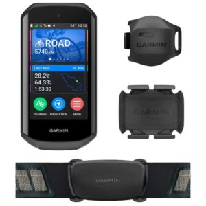 Garmin Edge 1050 Bundle GPS Fahrradcomputer schwarz inkl. Geschwindigkeits-, Trittfrequenz- & Herzfrequenzsensor