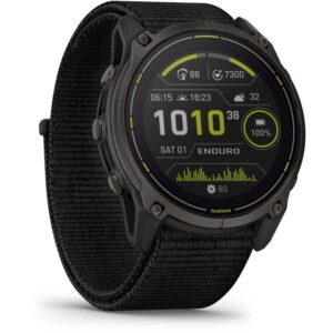 Garmin Enduro 3 Sapphire Solar GPS Smartwatch Schwarz Titan DLC Ultra-Lauf Multisport