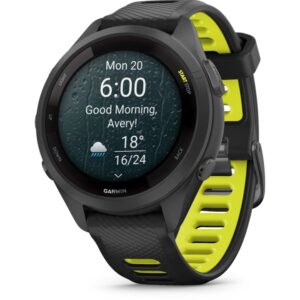 Garmin Forerunner 265S GPS Laufuhr schwarz-zitronengelb 1,1 Zoll AMOLED Touchdisplay