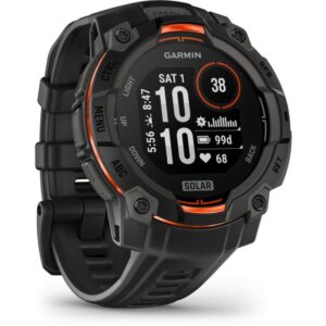 Garmin Instinct 3 Solar GPS Smartwatch 45mm schwarz robuste Multisport-Uhr Solarladung