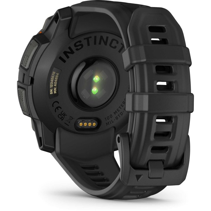 Garmin Instinct 3 Solar GPS Smartwatch 45mm schwarz robuste Multisport-Uhr Solarladung – Bild 4