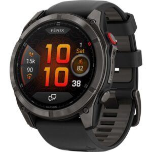 Garmin fenix 8 Pro AMOLED Sapphire GPS Smartwatch 51mm Schwarz Titan DLC inReach LTE