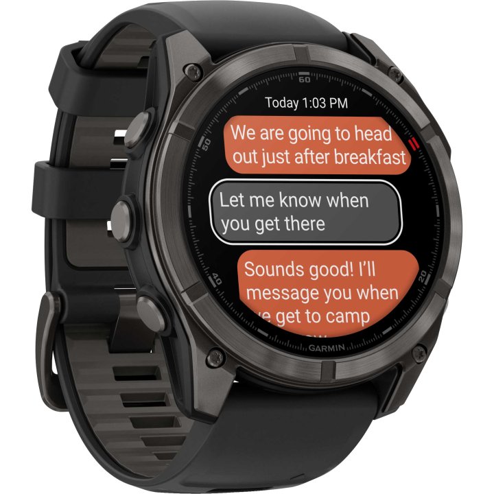 Garmin fenix 8 Pro AMOLED Sapphire GPS Smartwatch 51mm Schwarz Titan DLC inReach LTE – Bild 3