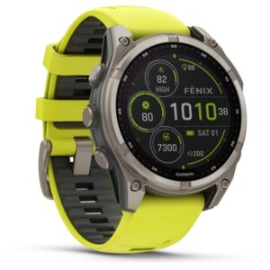 Garmin fenix 8 Sapphire Solar GPS Smartwatch 47mm Graphit/Titanium Titan Solarladung