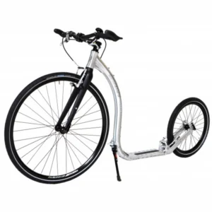 Kickbike Sport Max Tretroller 28/20 Zoll pannensicher Alu silber