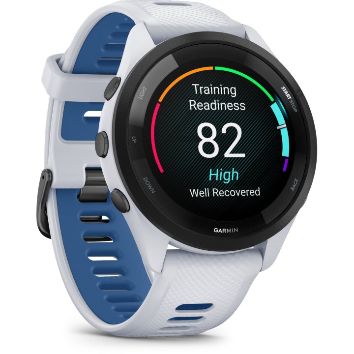 Garmin Forerunner 265 GPS Laufuhr weiß/dunkelblau 1,3 Zoll AMOLED Touchdisplay 46mm – Bild 5